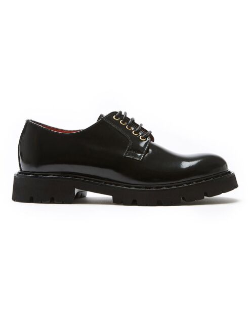 Derbies en Cuir vernies Olia noires