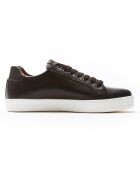Sneakers en Cuir Marin marron foncé