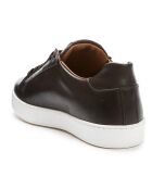 Sneakers en Cuir Marin marron foncé