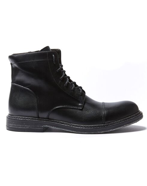 Boots en Cuir Seno noires