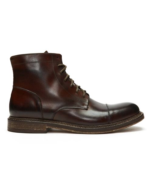 Boots en Cuir Seno marron foncé