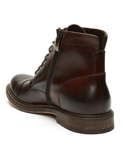 Boots en Cuir Seno marron foncé