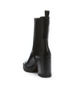 Bottines en Cuir Paola noires - Talon 9 cm