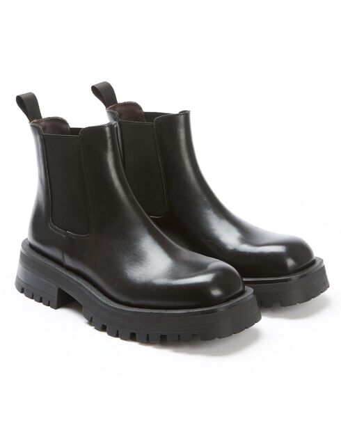 Chelsea Boots en Cuir Maela noires