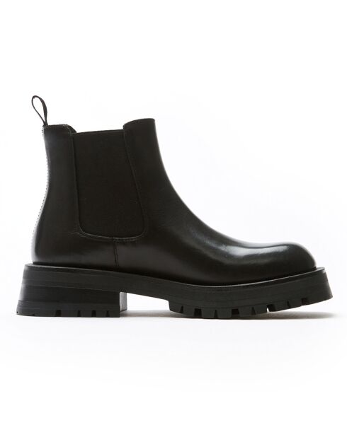 Chelsea Boots en Cuir Maela noires