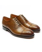 Richelieus en Cuir Leon camel