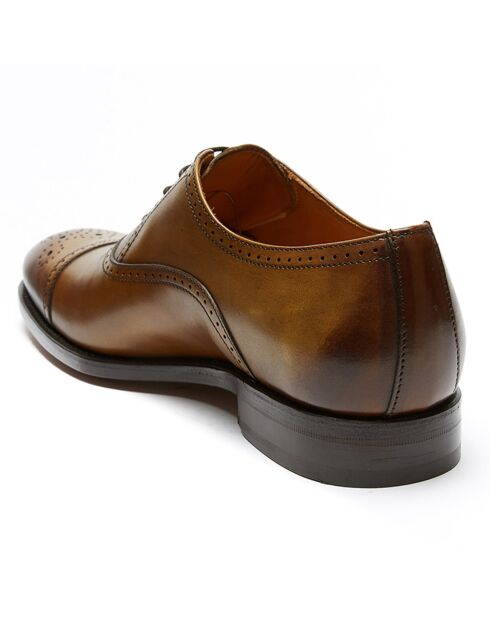 Richelieus en Cuir Leon camel