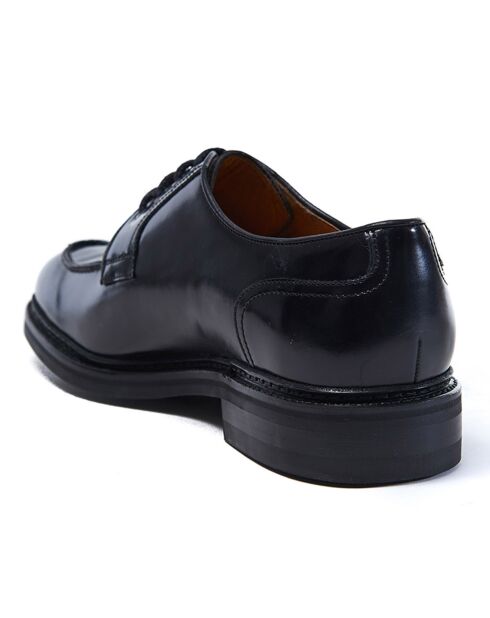 Luco Derbys aus schwarzem Leder