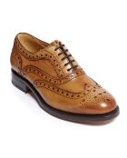 Richelieus en Cuir Sara camel