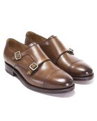 Monks en Cuir Leo taupe