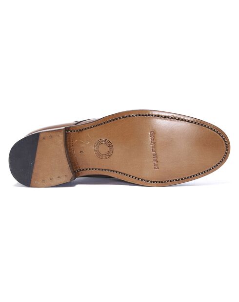 Leo Taupe Leather Monks