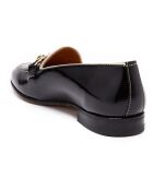 Mocassins en Cuir vernis Lison noirs