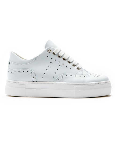 Sneakers en Cuir Luna blanches
