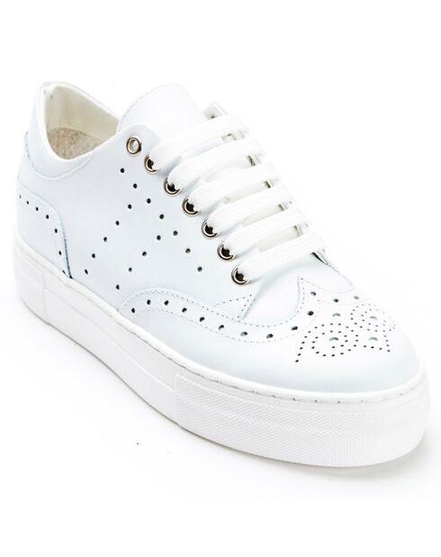 Sneakers en Cuir Luna blanches
