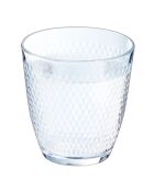 6 Verres bas Concepto Pampille transparents - 25 cl