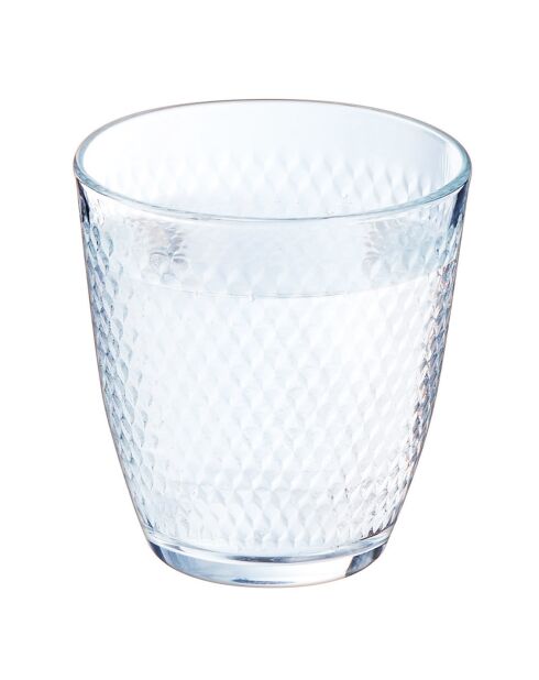 6 Verres bas Concepto Pampille transparents - 25 cl