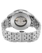 Jones automatisch zilverstalen horloge voor heren