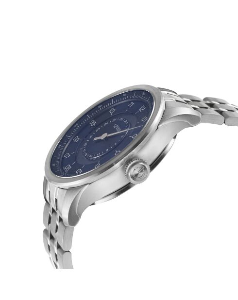 Jones automatisch zilverstalen horloge voor heren