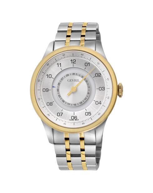 Montre Jones Homme Automatique en Acier argenté/doré