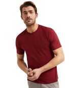 T-Shirt manches courtes Oscar rouge bordeaux