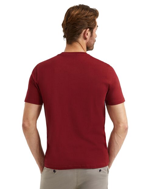 T-Shirt manches courtes Oscar rouge bordeaux