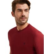T-Shirt manches courtes Oscar rouge bordeaux