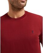 T-Shirt manches courtes Oscar rouge bordeaux