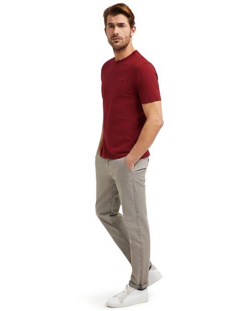 T-Shirt manches courtes Oscar rouge bordeaux
