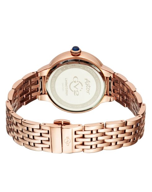 Montre Astor Femme Quartz en Acier rose doré