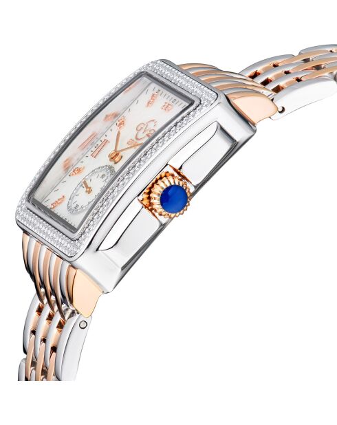 Orologio al quarzo da donna Bari New Sub in oro rosa/acciaio argentato