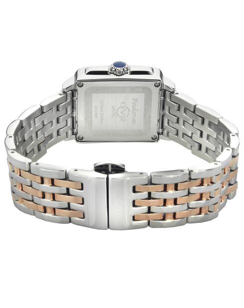 Montre Padova Femme Quartz en Acier rose doré/argenté