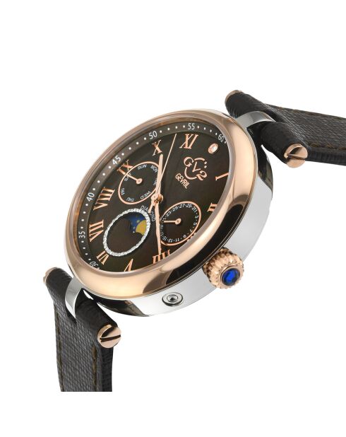 Montre Florence Femme Quartz en Cuir marron