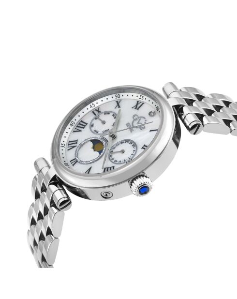 Montre Florence Femme Quartz en Acier argentée