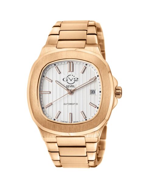 Montre Potente Homme Automatique en Acier rose doré