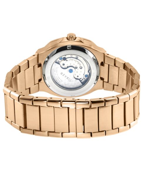 Montre Potente Homme Automatique en Acier rose doré