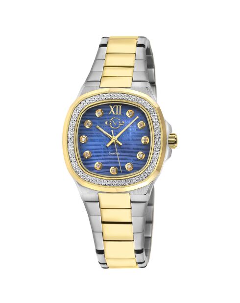Montre Potente Femme Quartz en Acier argenté/doré