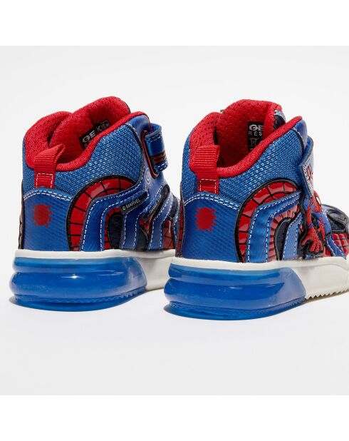 Baskets à lumières Grayjay Spider-Man Geox x Marvel bleu/rouge