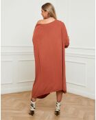 Robe Gandy rouge brique