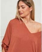 Robe Gandy rouge brique