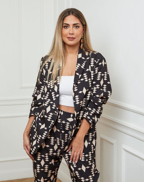 Veste Drucilla noir/beige