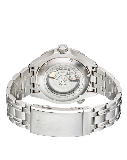 Hudson Yards automatisch zilverstalen horloge voor heren