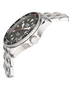 Hudson Yards automatisch zilverstalen horloge voor heren