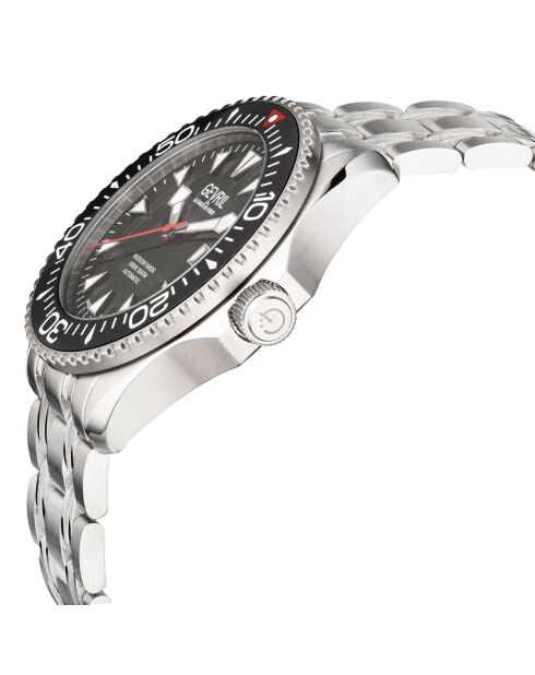 Hudson Yards automatisch zilverstalen horloge voor heren