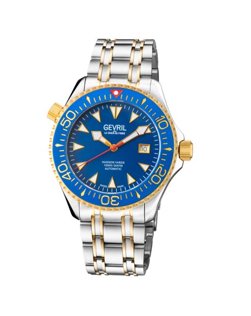 Montre Hudson Yards Homme Automatique en Acier argenté/doré