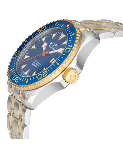 Montre Hudson Yards Homme Automatique en Acier argenté/doré
