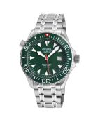 Reloj automático de acero plateado Hudson Yards para hombre