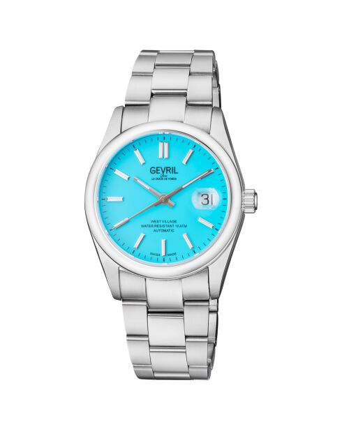 Montre West Village Homme Automatique en Acier argentée