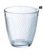 6 Verres bas Concepto Pampille transparents - 25 cl