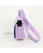 Schultertasche Olympia aus Leder in Violett - 5,5x15x26 cm - Neu