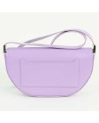 Schultertasche Olympia aus Leder in Violett - 5,5x15x26 cm - Neu